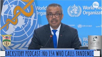 WHO official speaks at a podium about ending Covid-19 pandemic restrictions next week