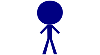 Blue stick figure icon representing public discussion regarding land transfer for Tatumville Subdivision in Fairhope