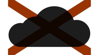 Lack of transparency symbolized by a dark cloud crossed out, reflecting Baldwin County’s accountability issues