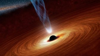 Artistic rendering of a black hole surrounded by swirling matter, symbolizing divisive forces in Alabama politics