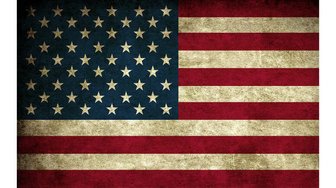 Distressed American flag symbolizing corruption in US politics; low voter turnout enables it