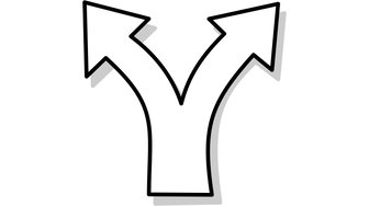 Fork in the road graphic representing Fairhope City Council’s decision on property management transfer to Weeks Bay