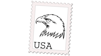 Vintage U.S. postage stamp featuring an eagle head, referencing government oversight and potential ethical concerns in con...