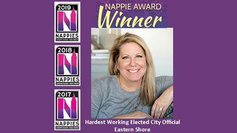 Nappie Award winner Mayor Wilson recognized as “Hardest Working Elected City Official” on Eastern Shore