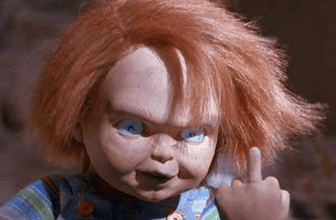 Chucky doll portrait representing disruptive online comments unwelcome on The Ripp Report website
