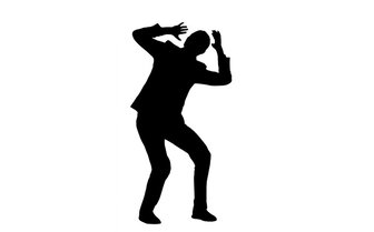 Silhouette of a man gesturing emphatically, representing Gary Thorson’s opposition to Fairhopes proposed government change