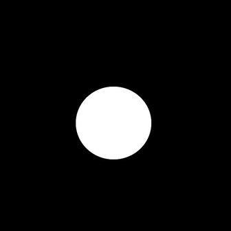 Spotlight on corruption: A single white circle against black background represents uncovering hidden issues
