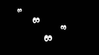 Stylized white eyes scattered across a black background, illustrating Fairhope City Council’s perceived lack of progress