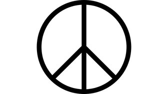 Peace symbol representing kindness and caring, encouraging acts of generosity as described in this article