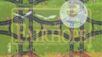 Dangerous Highway 98/Parker Road intersection in Fairhope, marked with warning signs, highlighted as a source of frequent ...