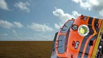 Fairhope train engine tilted over, referencing recent sewage spill and concerns about city council priorities in Baldwin C...