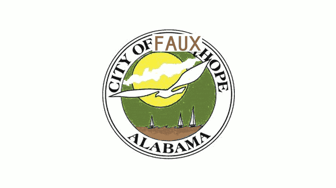 Fairhope, Alabama city seal featuring a bird over hills, relevant to the article about Fairhope City Council President Jac...