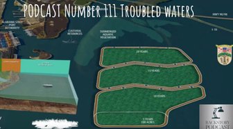 Diagram illustrating Alabama Port Authoritys proposed spoil disposal plan & timeline affecting wetlands habitat
