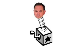 Chris Elliott’s face emerging from a ballot box, symbolizing his election as State Senator in Baldwin County amid politica...