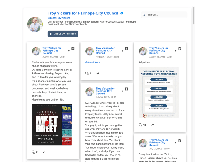 Troy Vickers Website