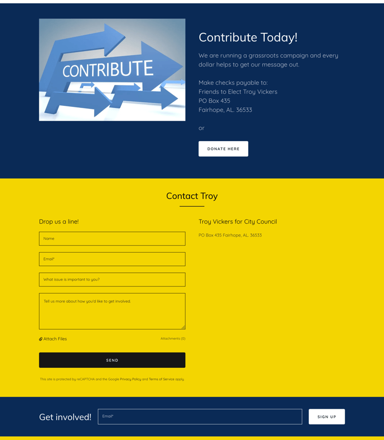 Troy Vickers Website